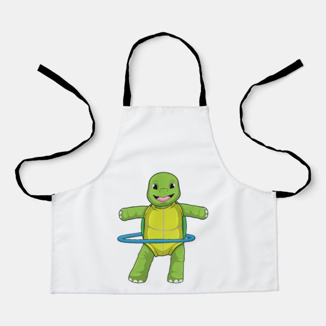 Schildkröte in Fitness mit Fitness-Reifen Schürze (Vorderseite)