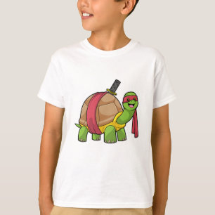 Schildkröte in Kampfkunst mit Schwert T-Shirt
