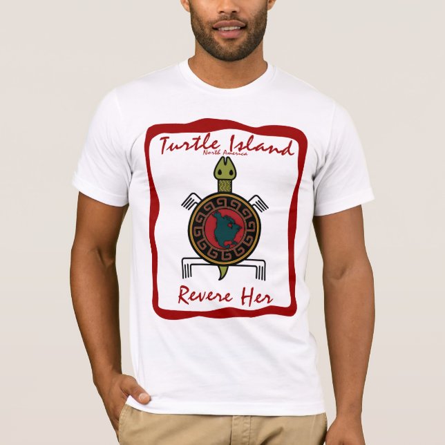 Schildkröte-Insel T-Shirt (Vorderseite)