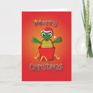 Schildkröte - Kasten - frohe Weihnachten