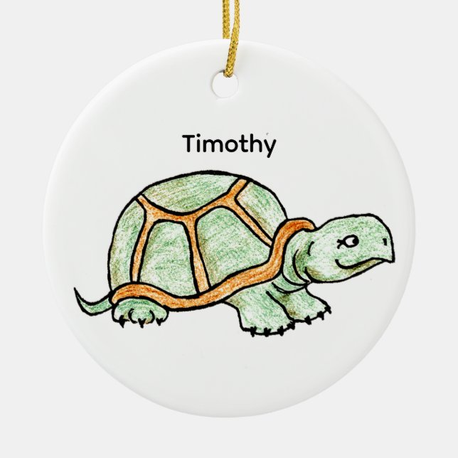 Schildkröte Keramik Ornament (Vorne)