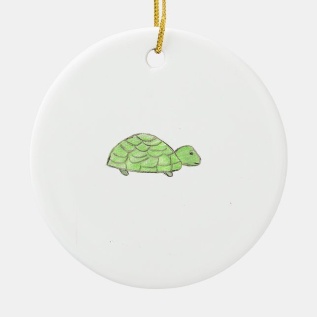 Schildkröte Keramik Ornament (Vorne)