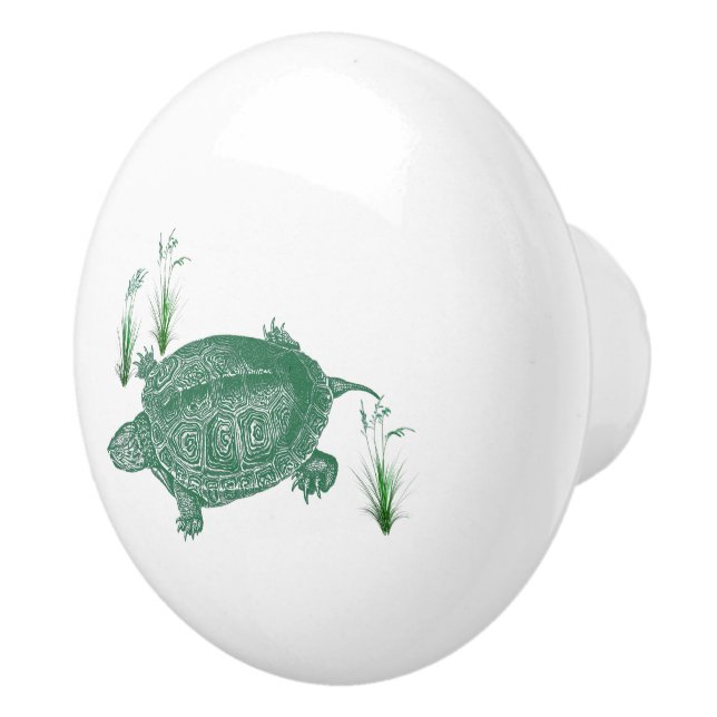 Schildkröte Keramikknauf (Rechts)