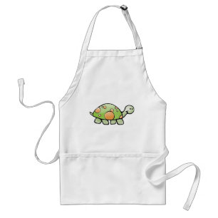 Schildkröte-Küche, die Schürze kocht