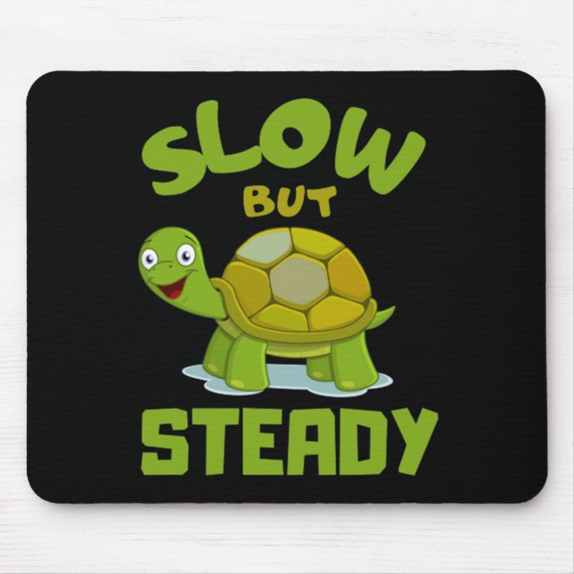 Schildkröte langsam, aber stetig mousepad (Vorne)