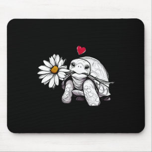 Schildkröte Liebe Blume Daisy Natur Wildblumen Tie Mousepad