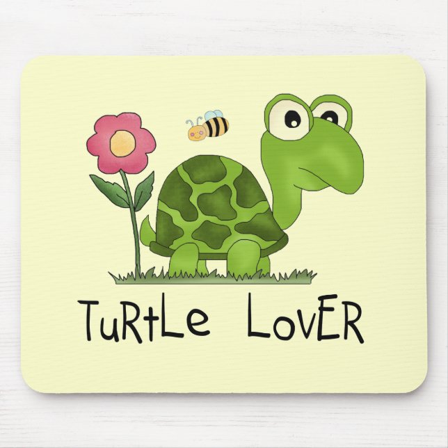 Schildkröte-Liebhaber-T-Shirts und Geschenke Mousepad (Vorne)
