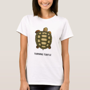 Schildkröte mit editierbarem Turning Turtle Text T T-Shirt