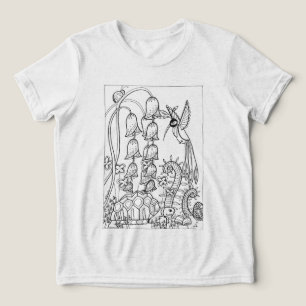 Schildkröte mit extravaganter Vogelfärbung Tri-Blend Shirt