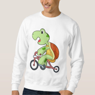 Schildkröte mit Fahrrad Sweatshirt