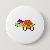 Schildkröte mit Muschel als Auto