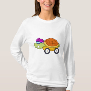 Schildkröte mit Muschel als Auto T-Shirt