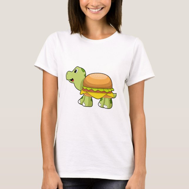 Schildkröte mit Muschel als Burger.PNG T-Shirt (Vorderseite)
