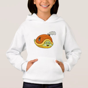 Schildkröte mit Muschel als Haus Hoodie