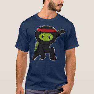 Schildkröte mit Muschel als Ninja T-Shirt