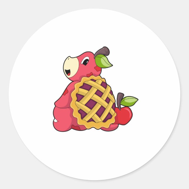 Schildkröte mit Muschel Runder Aufkleber (Vorderseite)