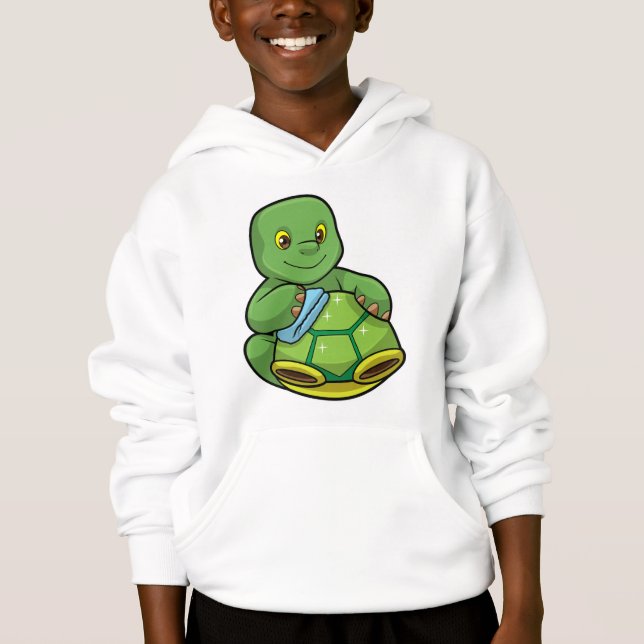 Schildkröte mit Muschel und Reinigen Hoodie (Vorderseite)