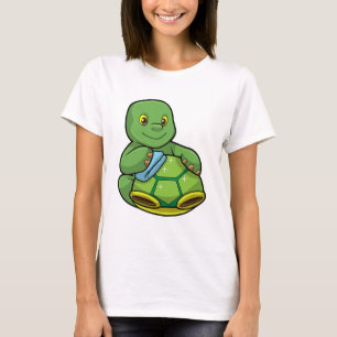 Schildkröte mit Muschel und Reinigen T-Shirt