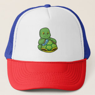 Schildkröte mit Muschel und Reinigen Truckerkappe