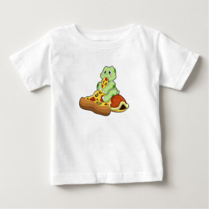 Schildkröte mit Pizza Baby T-shirt