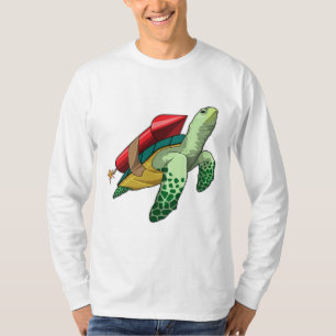 Schildkröte mit Rakete T-Shirt