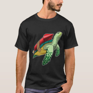 Schildkröte mit Rakete T-Shirt