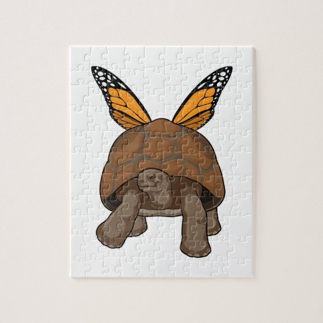 Schildkröte mit Regenbogenfarben (Vertikal)