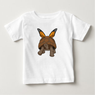 Schildkröte mit Regenbogenfarben Baby T-shirt