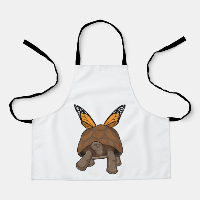 Schildkröte mit Regenbogenfarben Schürze (Vorderseite)