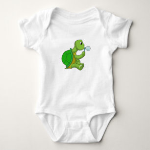Schildkröte mit Seifenblasen Baby Strampler
