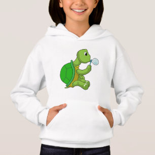 Schildkröte mit Seifenblasen Hoodie