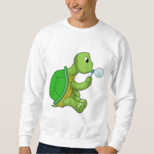 Schildkröte mit Seifenblasen Sweatshirt