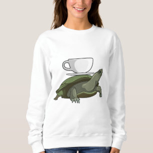 Schildkröte mit Teacup Sweatshirt