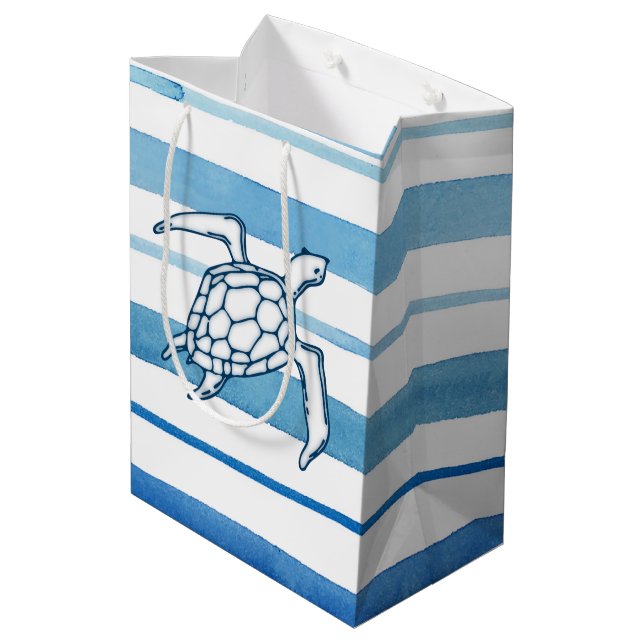 Schildkröte Mittlere Geschenktüte (Rückseite Schrägansicht)