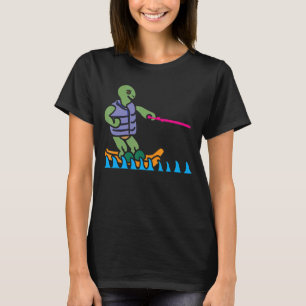 Schildkröte Muschel Skisee Tortoise Reptilien Wass T-Shirt