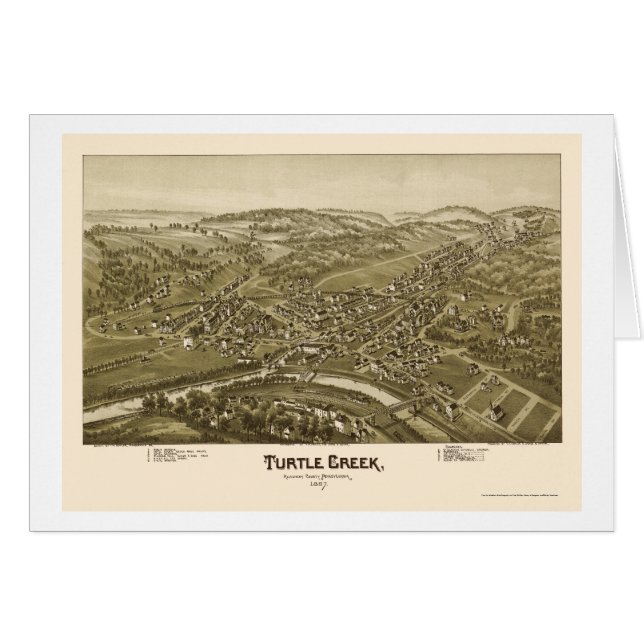 Schildkröte-Nebenfluss, panoramische Karte PAs - (Vorderseite (Horizontal))