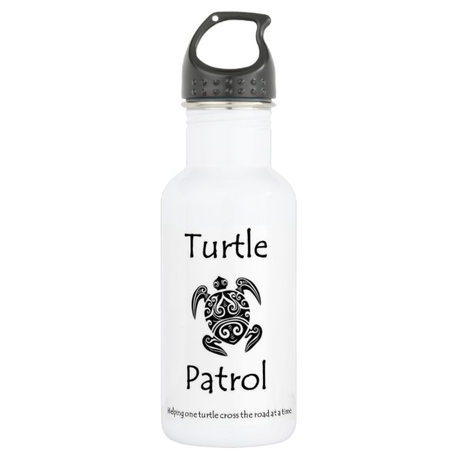 Schildkröte-Patrouillenwasserflasche Edelstahlflasche (Vorderseite)