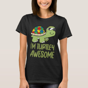 Schildkröte Phantastisch Autismus Bewusstsein Puzz T-Shirt