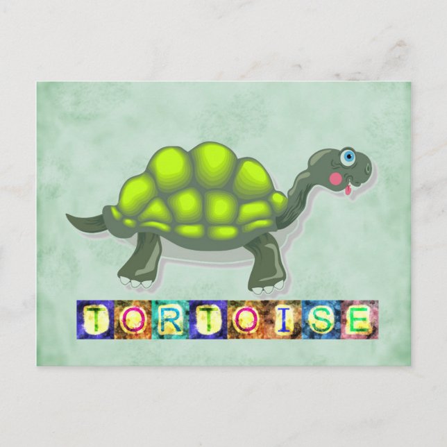 Schildkröte Postkarte (Vorderseite)