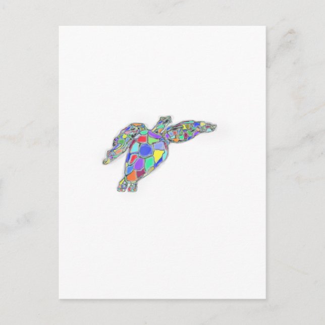 Schildkröte Postkarte (Vorderseite)
