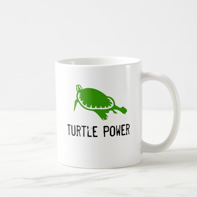 Schildkröte-Power-Tasse Kaffeetasse (Rechts)