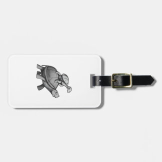 Schildkröte reitet auf Schildkröte Gepäckanhänger