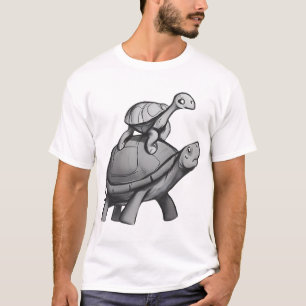 Schildkröte reitet auf Schildkröte T-Shirt