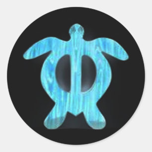 Schildkröte Runder Aufkleber