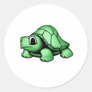 Schildkröte Runder Aufkleber
