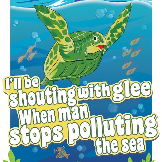 Schildkröte sagt.. 'Ich schreie in Glee' Kissen (Von Creator hochgeladen)