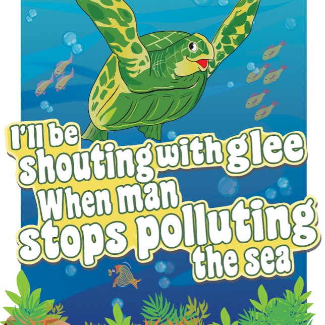 Schildkröte sagt.. 'Ich schreie in Glee' Leinwanddruck (Von Creator hochgeladen)