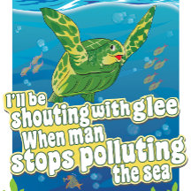 Schildkröte sagt.. 'Ich schreie in Glee'