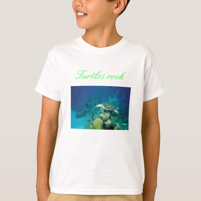 Schildkröte, Schildkrötefelsen - besonders T-Shirt (Vorderseite)