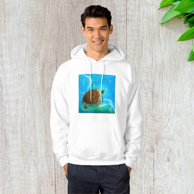 Schildkröte Schwimmmenhoodie Hoodie (Von Creator hochgeladen)